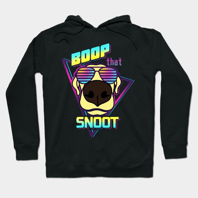 Boop That Snoot Vaporwave Hoodie by FandomizedRose